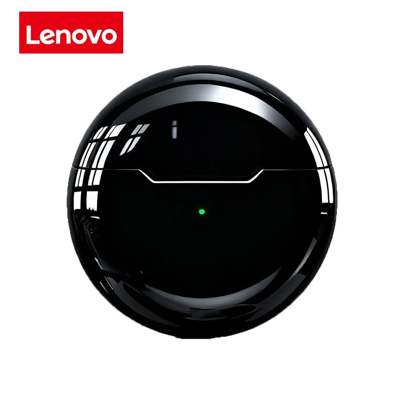 Lenovo Semi-In-Ear Wireless Bluetooth Headphones Touch-Control Sports Headphones 3D Stereo Headphones Suitable for Gaming