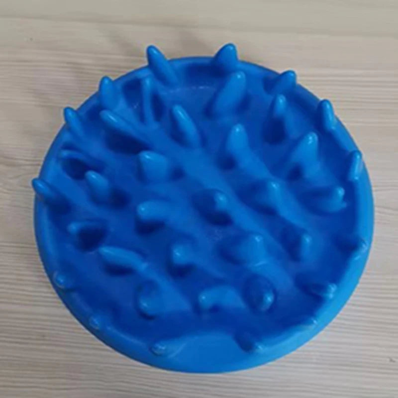 Non-Slip Slow Feeder Bowl – Interactive Anti-Gulping Silicone Feeding Dish for Dogs, Cats & Kittens