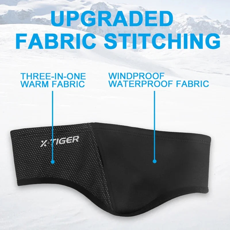 X-TIGER Windproof Fleece Cycling Balaclava - Thermal Sport Face Mask for Winter Biking Running Skiing (Moisture-Wicking/Unisex)