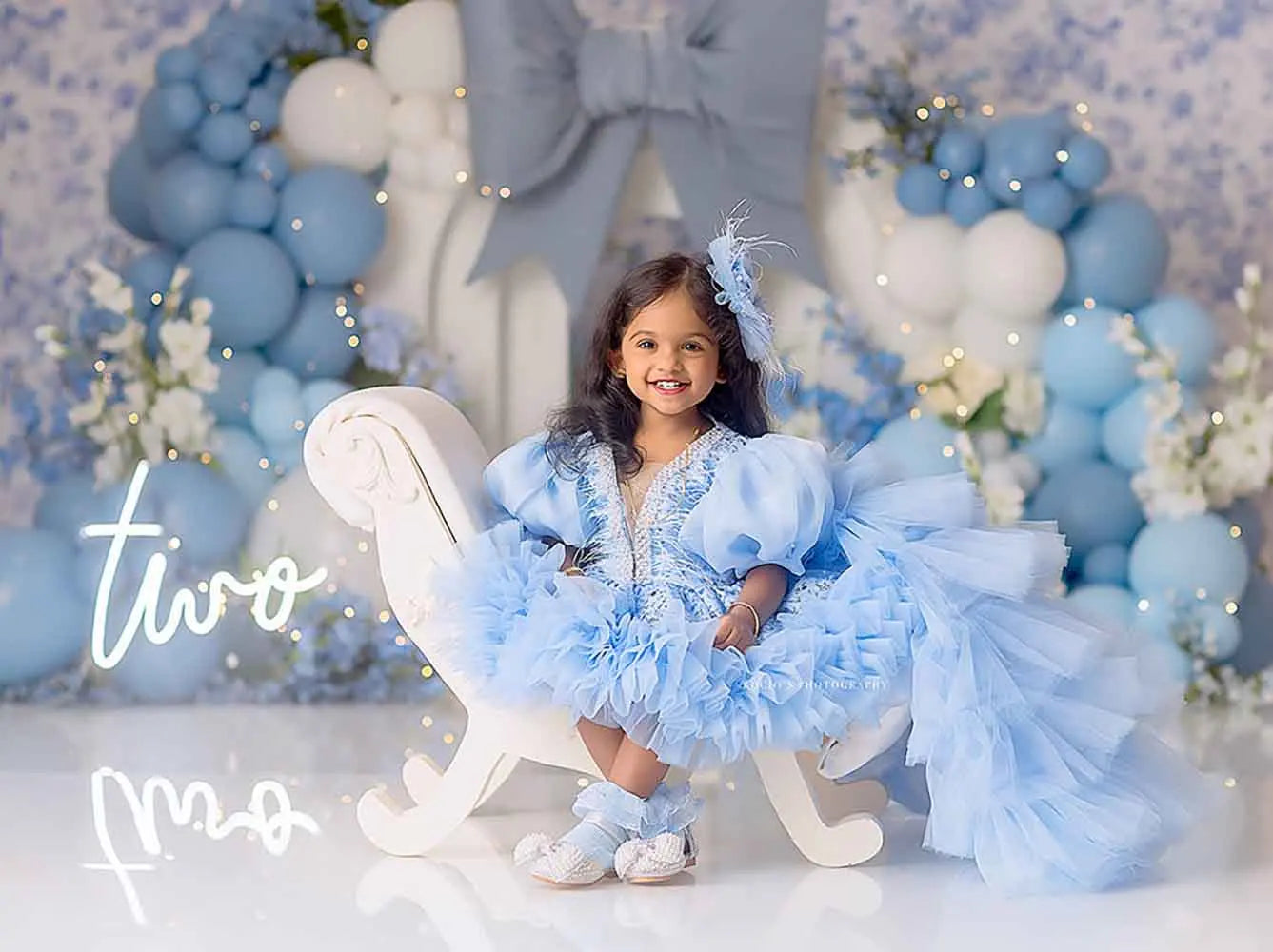 1st Birthday Cake Smash Backdrops Kids Baby Photography Child Photocall Fairy Balloons Wild One Garden Cute Bow Theme Background
