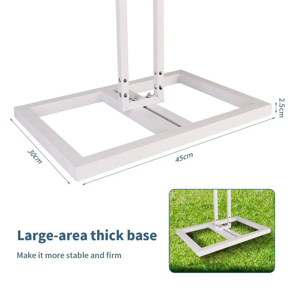 3M x 3M Wedding Backdrop Stand Canopy Frame Adjustable Awning Stand Kit