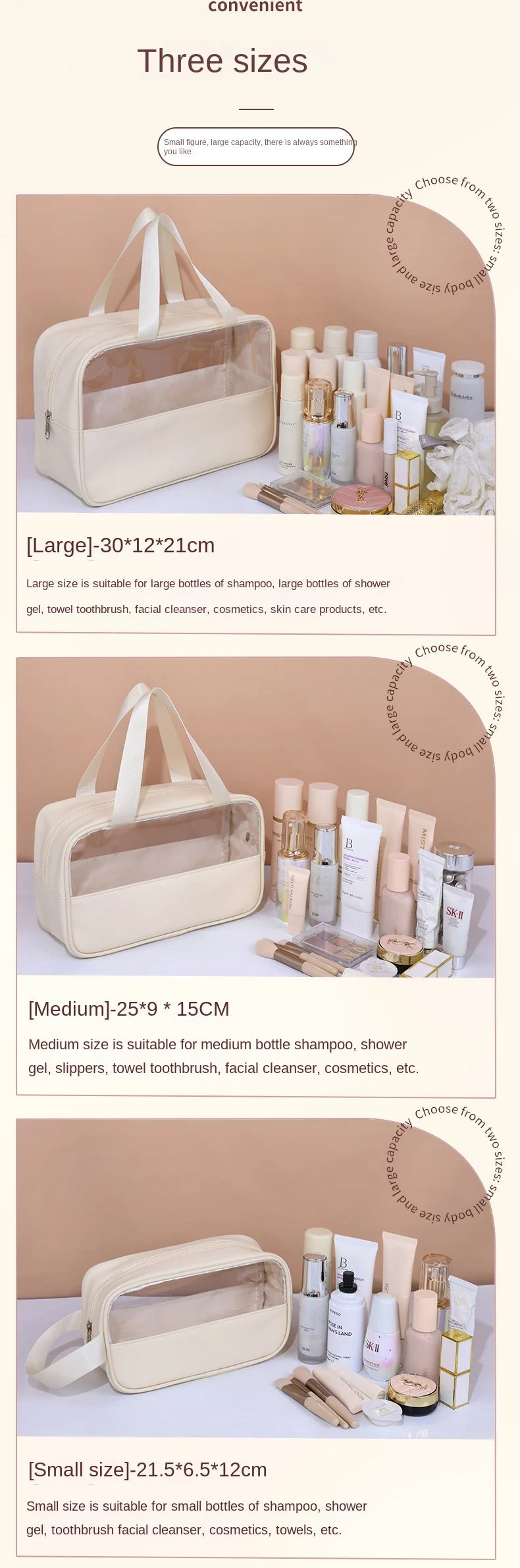 Portable Travel Cosmetic Bag