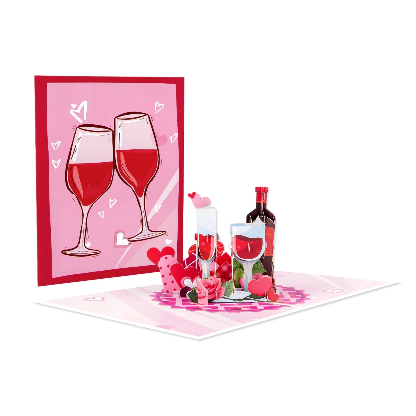 3D Love Pop Up Card for Valentine's Day Wedding Invitations Anniversary Wife Husband