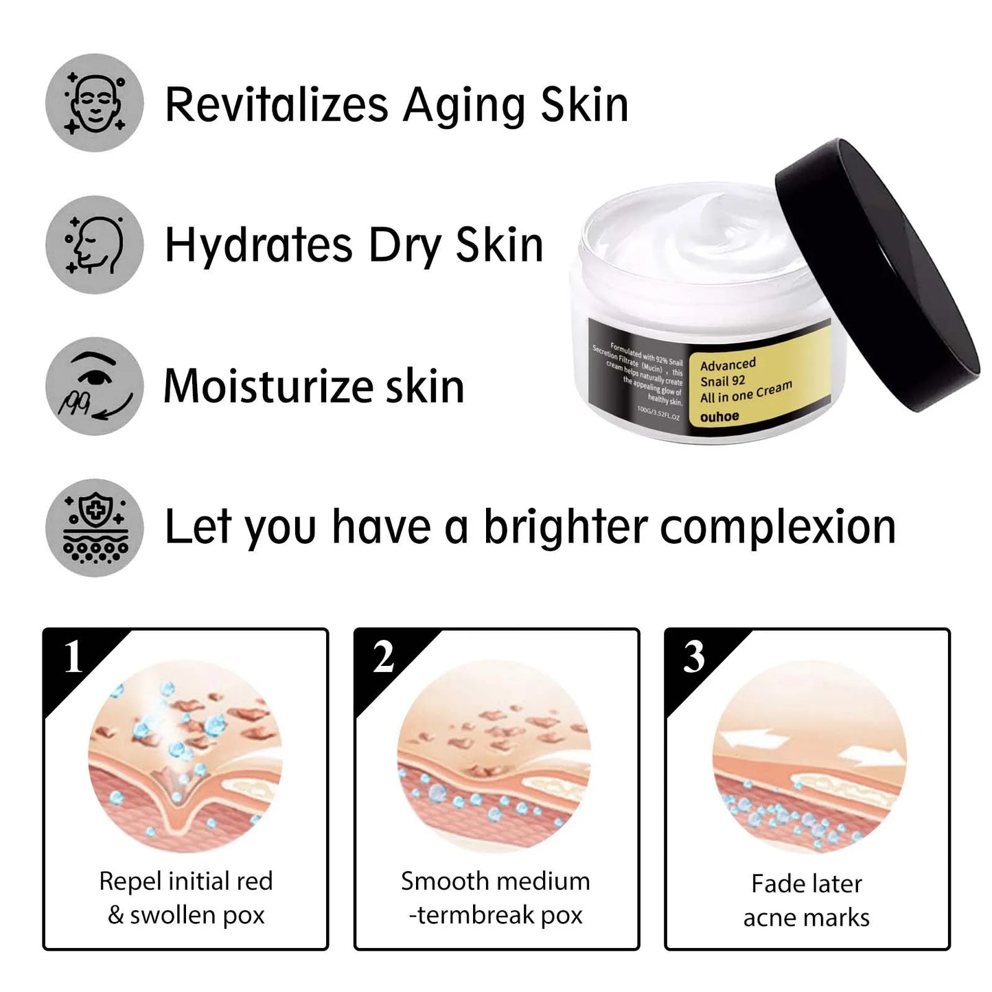 Advanced Snail Anti-Aging Serum Collagen Moisturising Cream