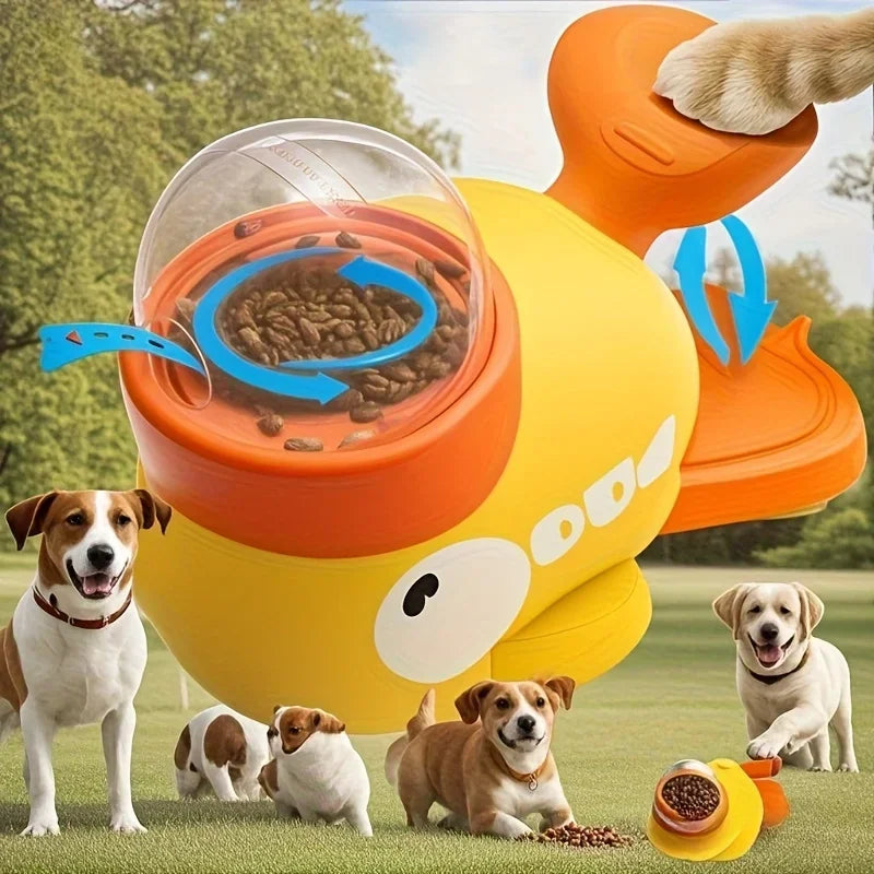 Automatic Pet Feeder Toy – Interactive Slow-Feed Bowl for Cats & Dogs, Fun Training Reward Game, No Batteries