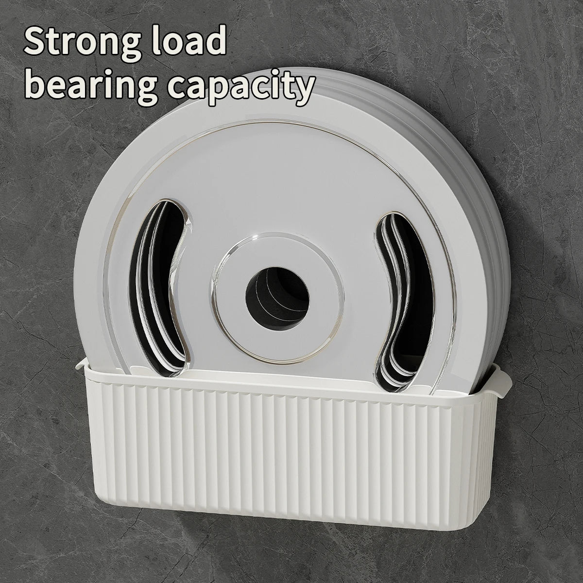 WORTHBUY Wall Mounted Punch Free Self Adhesive Storage Rack Holder Cabinet Door Plastic Organiser Shelf Kitchen Accessories