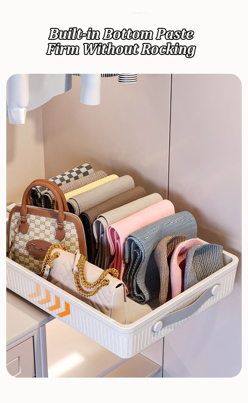 Kitchen Sliding Drawer with Slide Rail Cabinet Clothes Spice Dish Bowl Storage Rack Pull Out Cabinet Organiser Tray With Handle