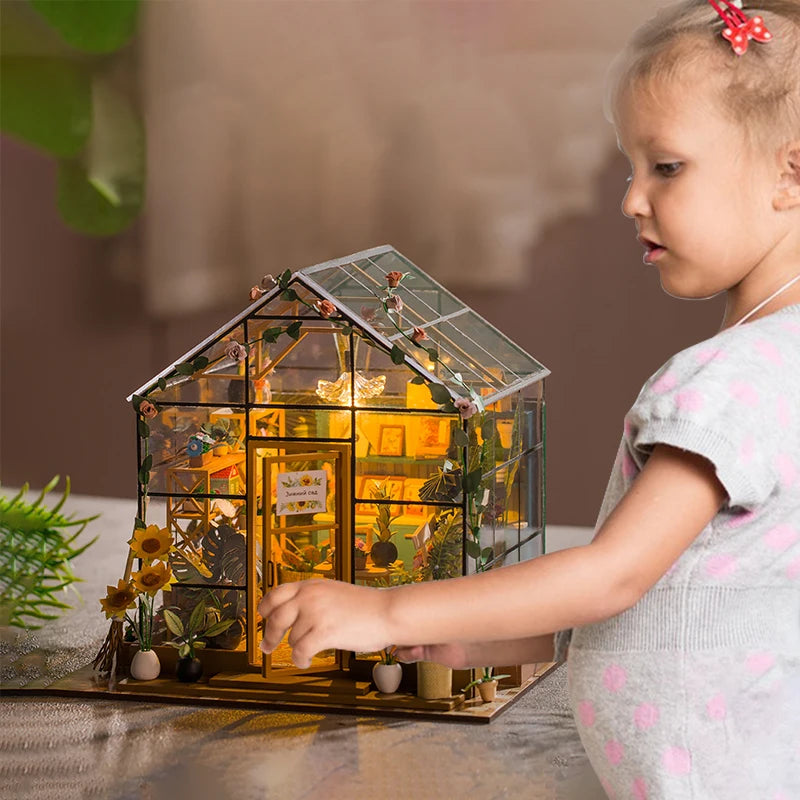 Mini DIY Flower Doll House Kit