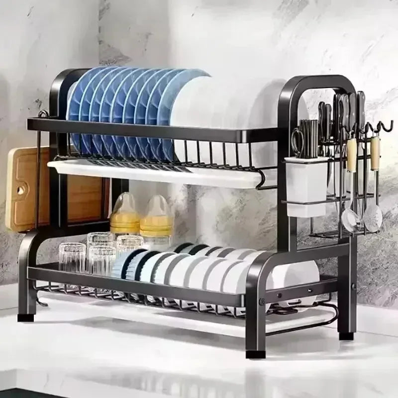 Multifunctional Kitchen Shelf Dish Storage Rack Drain Dish Rack
