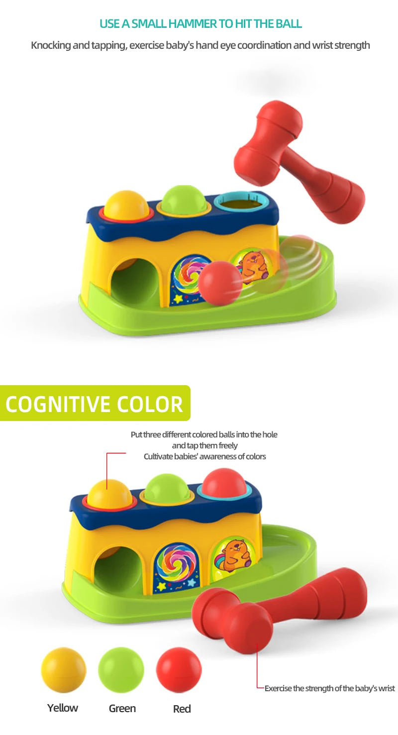 Children’s Interactive Ground Mouse Puzzle Toy – Tapping, Sound-Making, and Parent-Child Play