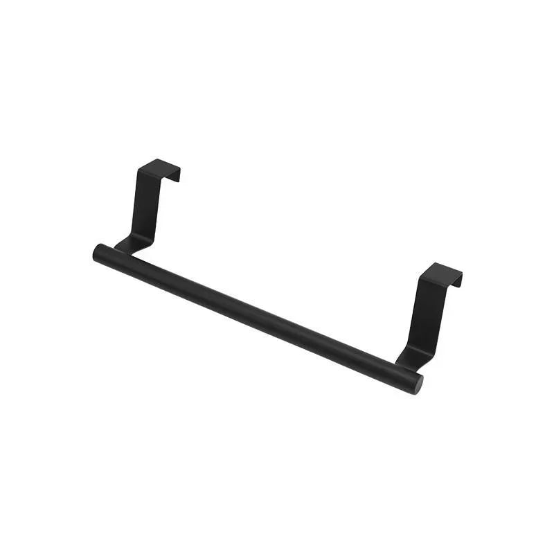 Towel Rod Steel Metal Wire Over Cabinet Towel Rack Storage Organiser Bathroom Door Hanging Towel Rack Punch-free Rag Hanger