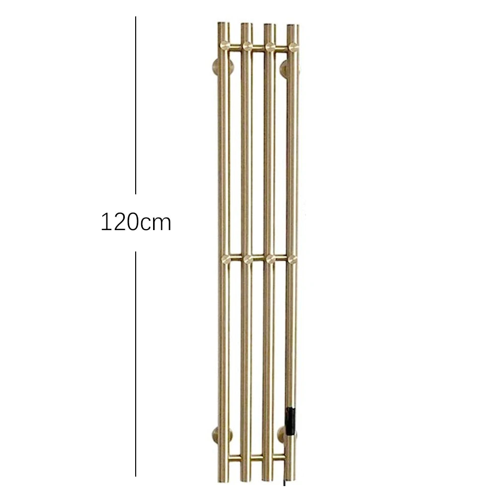 Bathroom Electric Towel Warmer Heated Towel Rack  Plug-in/Hardwired Towel Radiator 120CM 3/4 Bars Wall Mount Towel Dryer