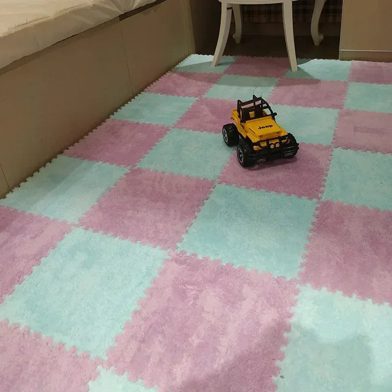 1-20 Pcs Padded Carpet for Baby Carpet Eva Foam Puzzle Carpet Soft Plush Children's Mat in Children's Room Keep Warm Playmat