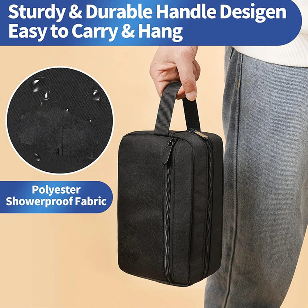 Large Capacity Travel Portable MEN'S Toiletries Bag, WOMEN'S Cosmetics Essential Bag Waterproof Beauty Toiletries Bag Handbag-ll