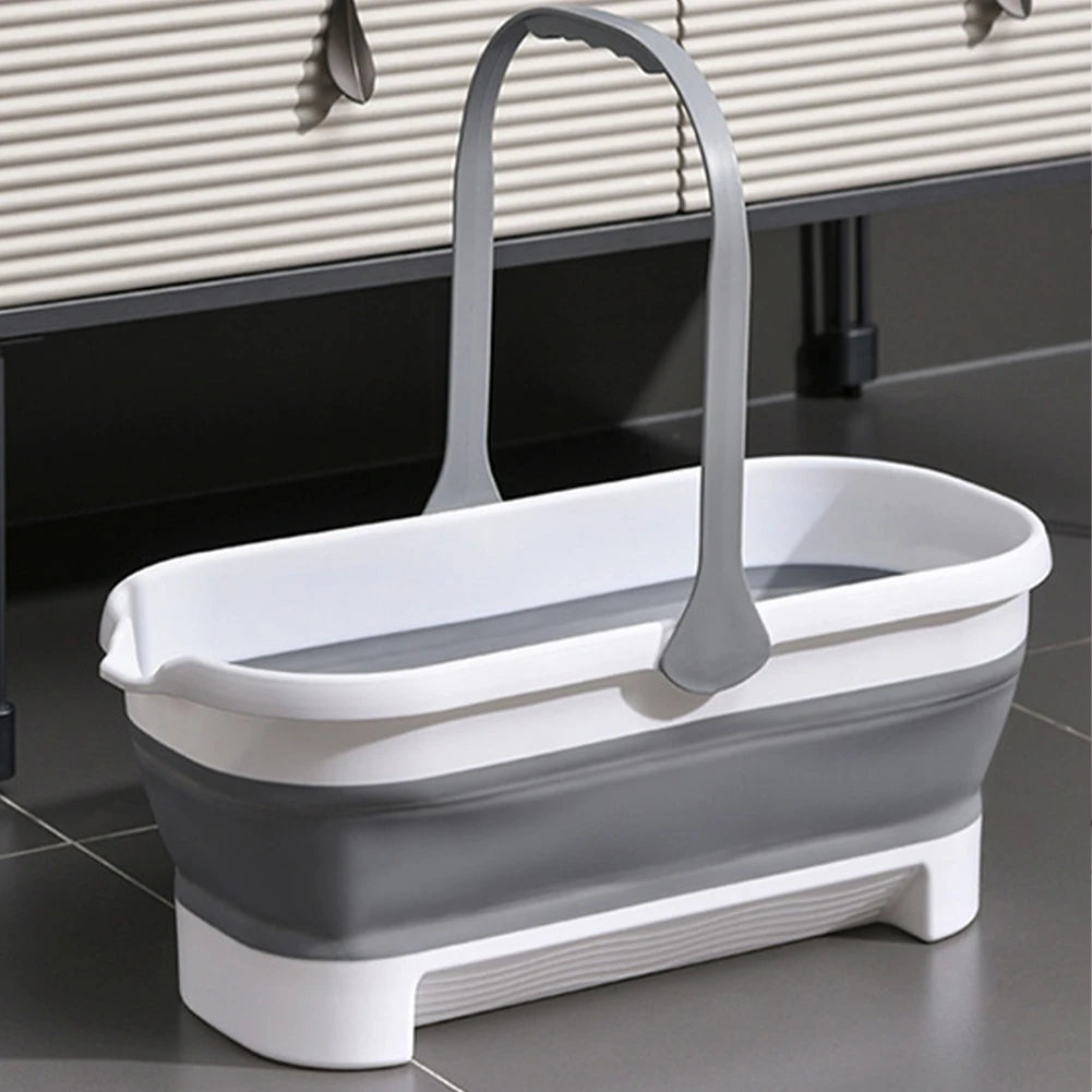 Portable Folding Collapsible Bucket With Handle