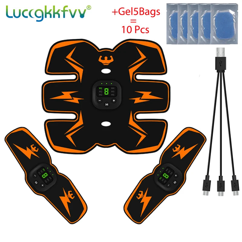 Smart EMS Wireless Muscle Stimulator – Electric Abdominal Trainer, Body Slimming & Weight Loss Massager Stickers