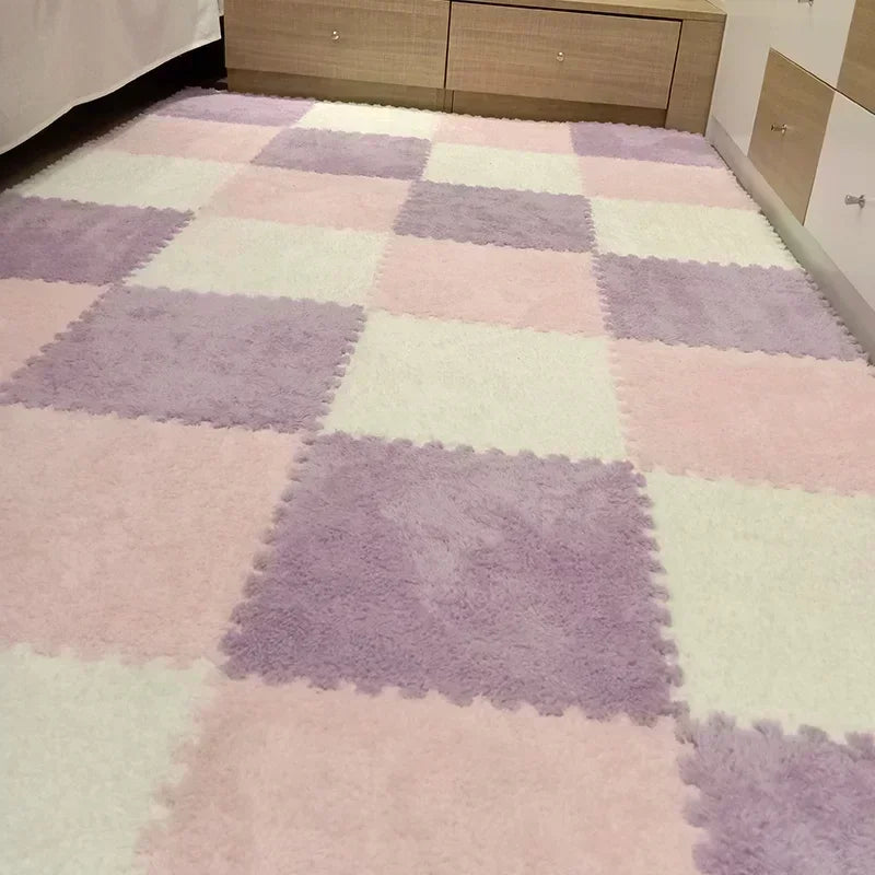 1-20 Pcs Padded Carpet for Baby Carpet Eva Foam Puzzle Carpet Soft Plush Children's Mat in Children's Room Keep Warm Playmat