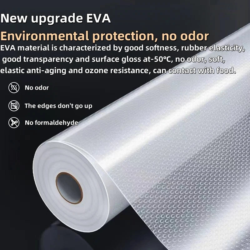 Water Drop Pattern Kitchen Cabinet Liner Eva Waterproof Refrigerator Mat Placemat Non-Sticky Easy to Clean Drawer Liner Moisture-Proof and Mildew-Proof