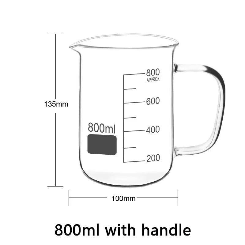 High Borosilicate Heat-resistant Glass Measuring Cup
