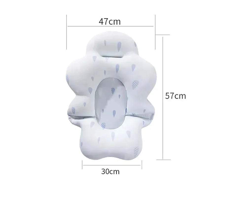 Baby Bath mat Newborn bath Tub Seat Stand Baby Bath Tub Nonslip Pad Safety Bath Support Soft Comfort Body Cushion Mat Pillow