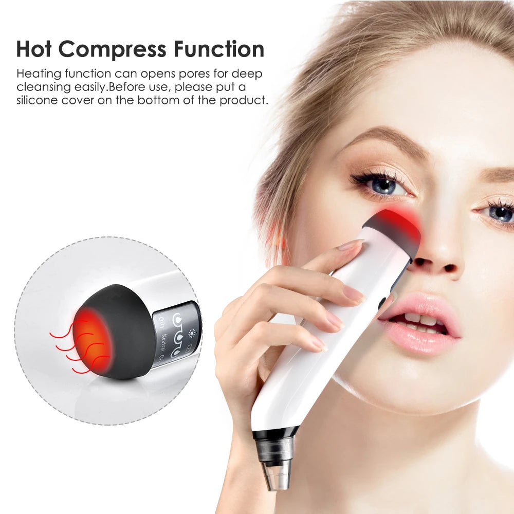 Facial Blackhead Remover Pore Cleaner Heat Function
