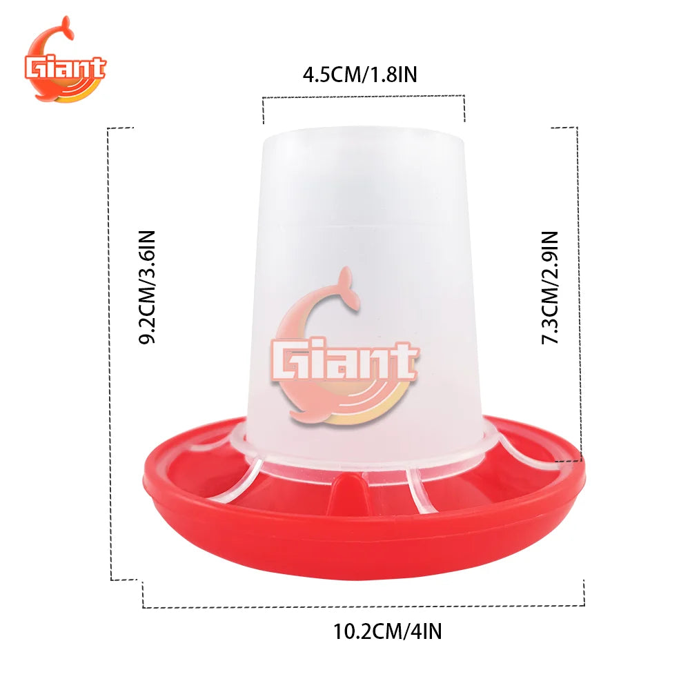Chicken Chick Feeder & Waterer – Manger Grid Design for Easy Feeding and Drinking