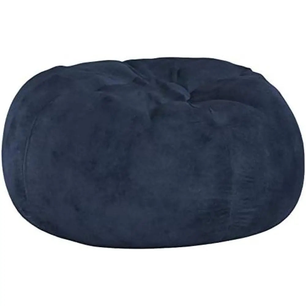 5-Foot Comfortable High-Density Shredded Foam Bean Bag Chair Removable Microsuede Cover Ideal Reading and Bedroom