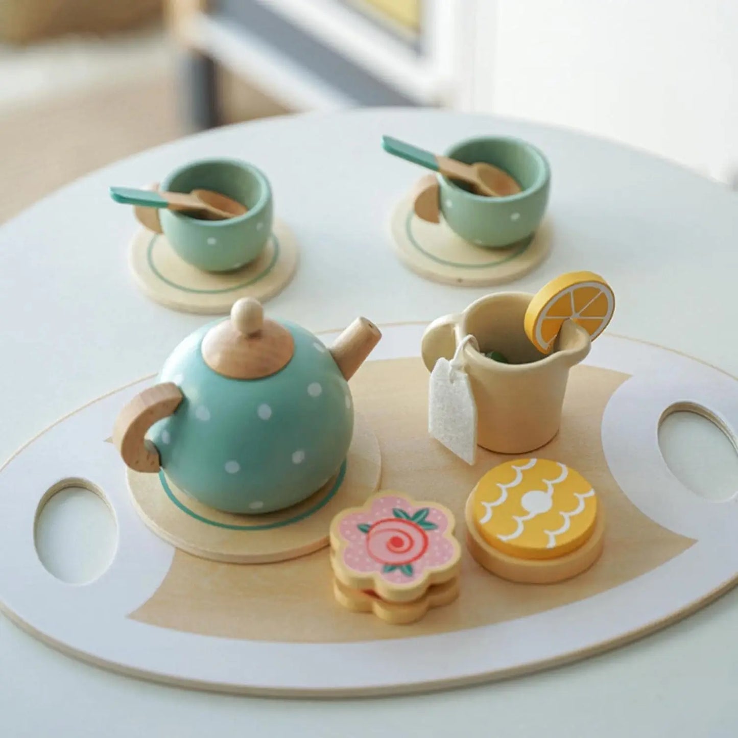Wooden Kitchen Toys Pretend Toys Cutting Cake Play Set Food Kids Toys Montessori Tea Party Learning Educational Toys For Gifts