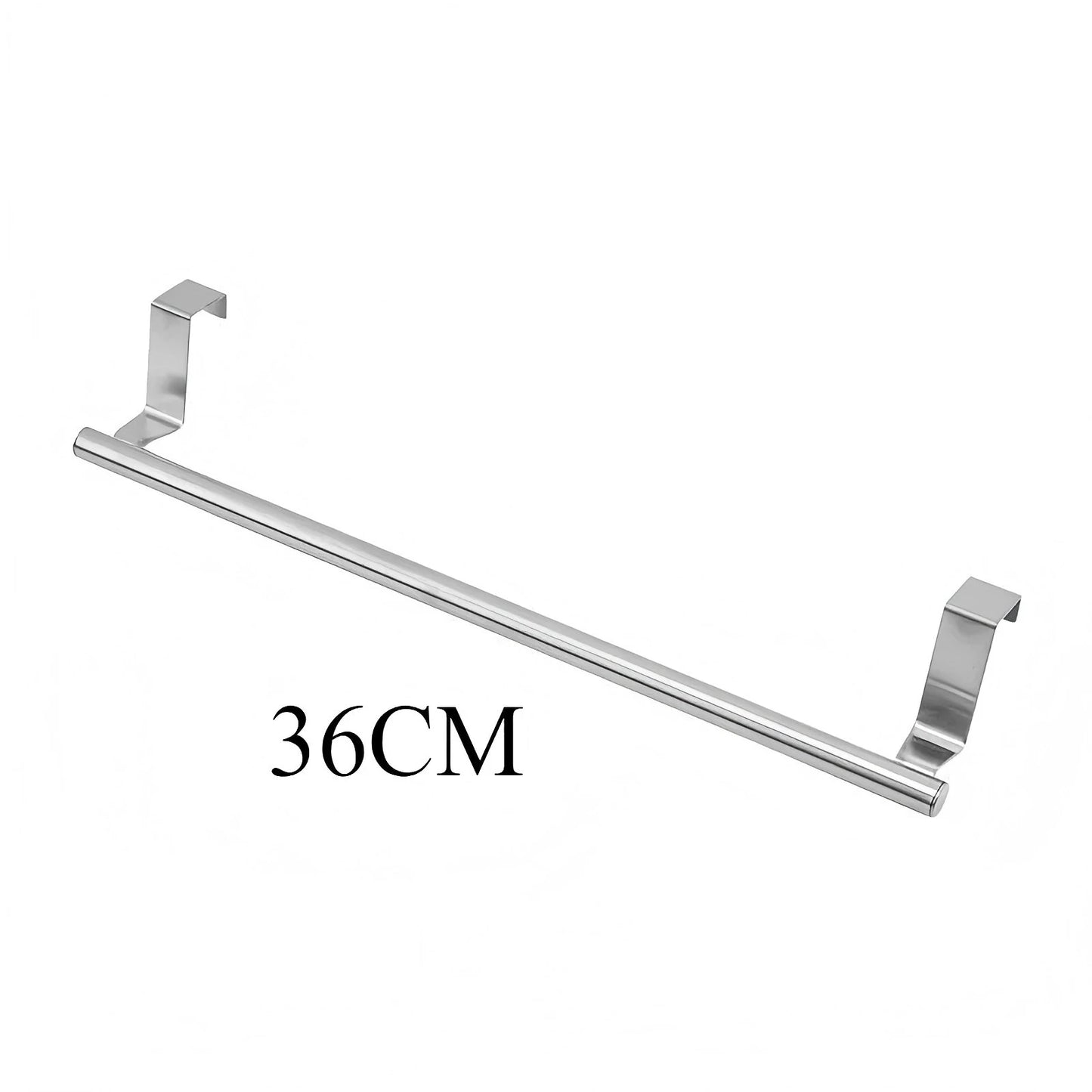 Towel Rod Steel Metal Wire Over Cabinet Towel Rack Storage Organiser Bathroom Door Hanging Towel Rack Punch-free Rag Hanger