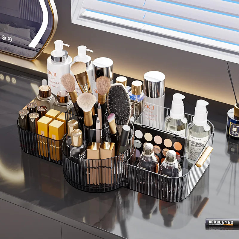 360° Rotating Makeup Brush Holder