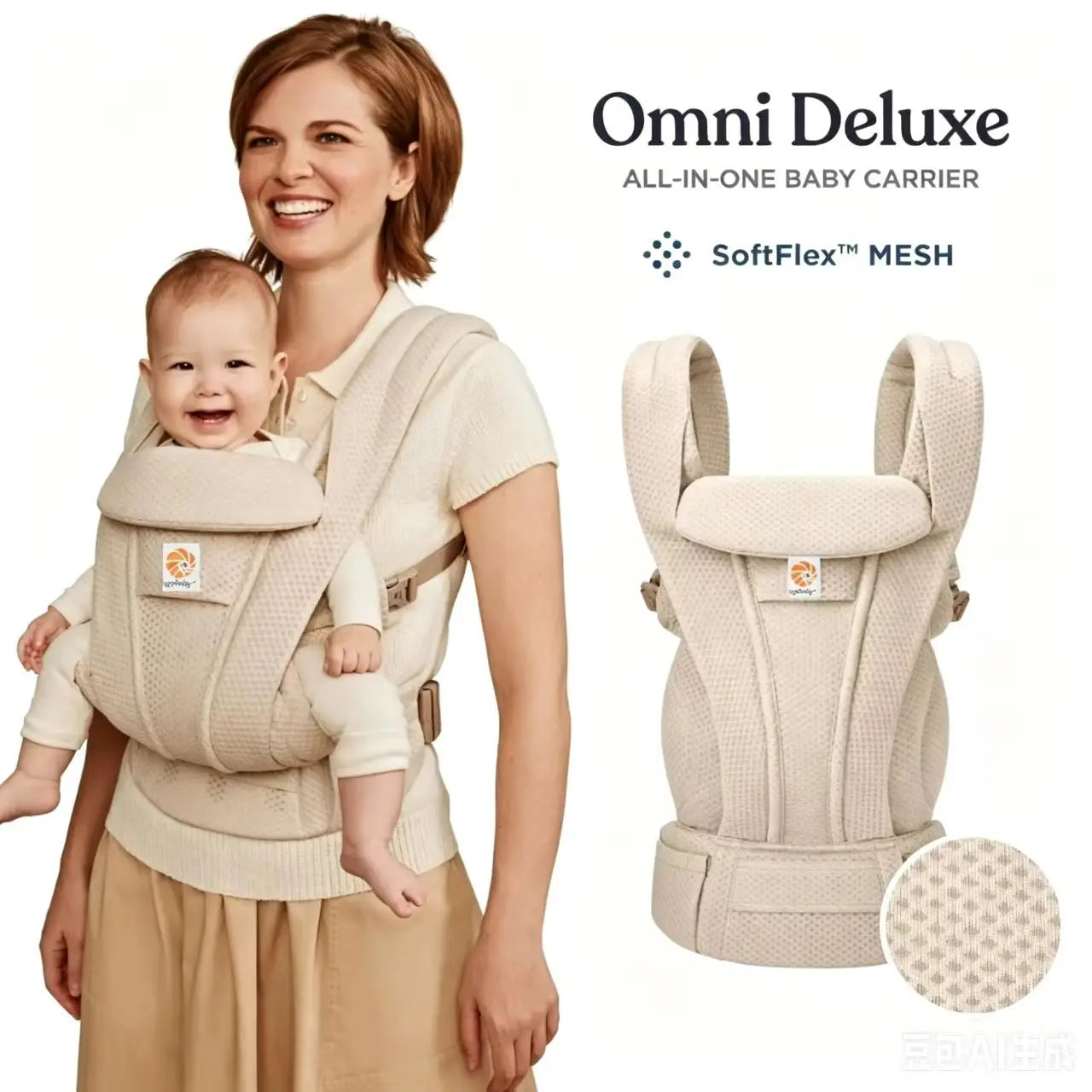 Egobaby Omni Deluxe Baby Carrier Ergonomic Breathable Infant Sling Adjustable Toddler Hip Seat Wrap Newborn Comfortable Baby 360
