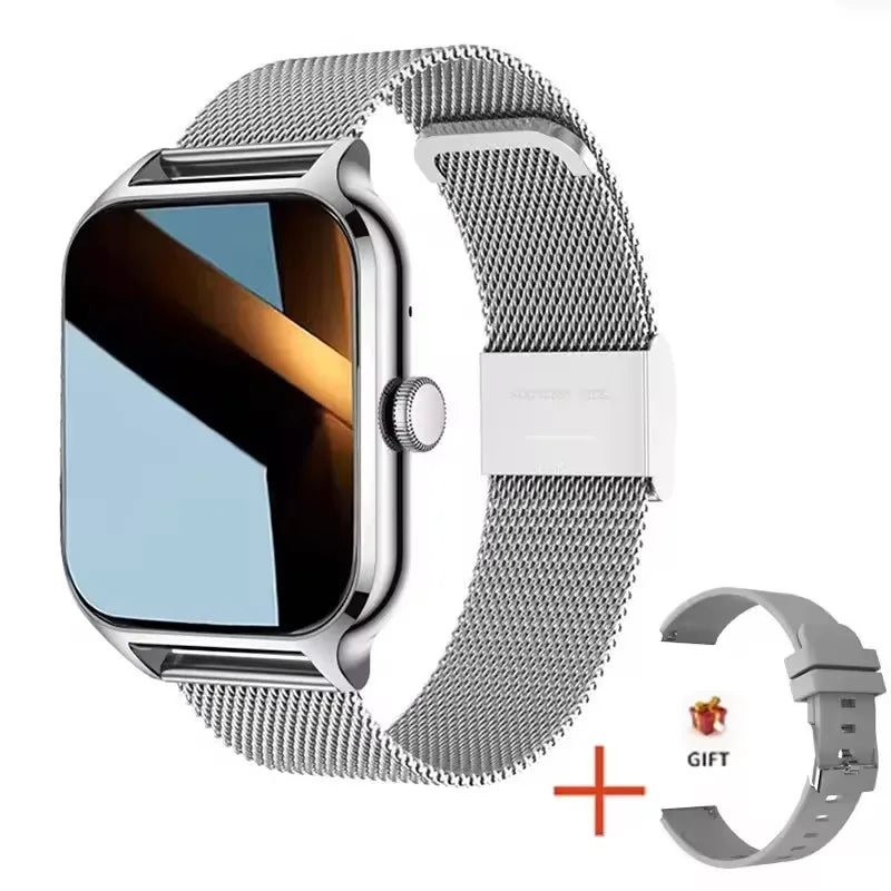2025 Smart Watch Women 2.01" Full Touch Screen Heart Rate Tracker Bluetooth Call Waterproof Sport Smartwatch Men for Android IOS
