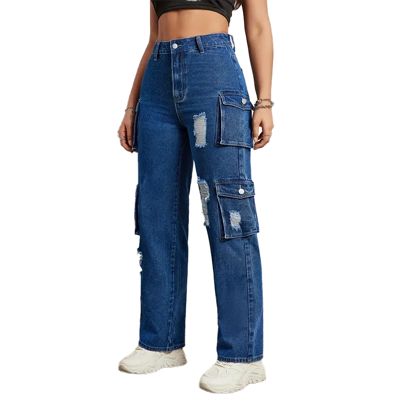 American Retro Punk Style Jeans