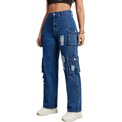 American Retro Punk Style Jeans
