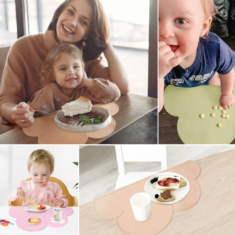 Silicone Pet Feeding Mat – Non-Stick, Waterproof Food & Water Bowl Pad for Dogs and Cats