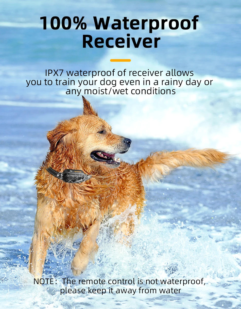 ROJECO Electric Dog Training Collar – Digital Rechargeable Remote with Bark Control, Waterproof, for Dogs