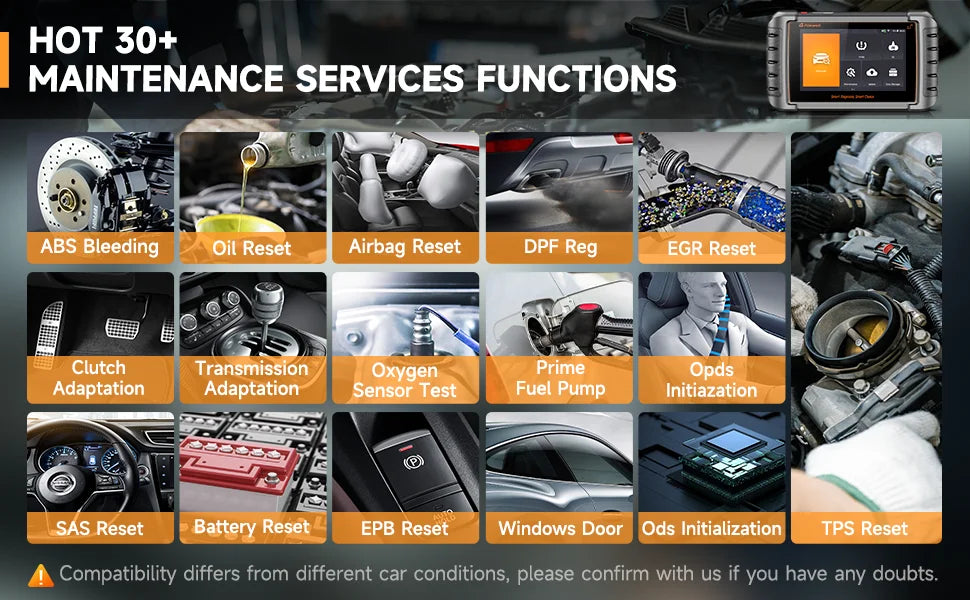 Foxwell NT809TS Bidirectional Car OBD2 Scanner Diagnostic Tool TPMS programming OBD2 Bluetooth Scanner All System Active Test