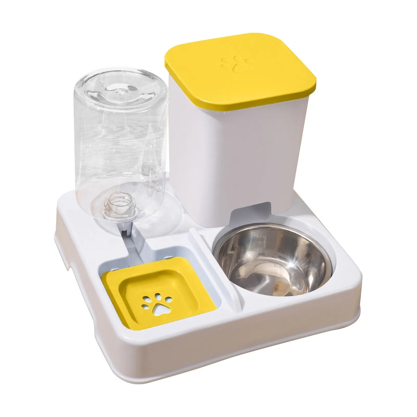 2-in-1 Automatic Pet Feeder & Water Dispenser – Large Capacity Food and Water Bowl for Cats and Dogs