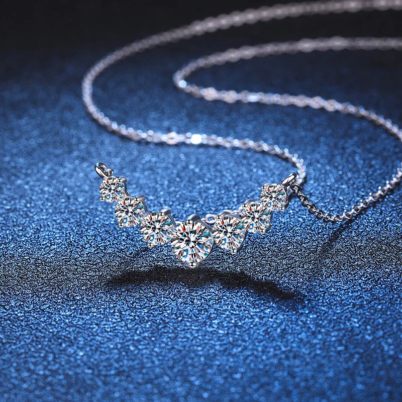 18k Sterling Sliver Plated White Gold Necklace