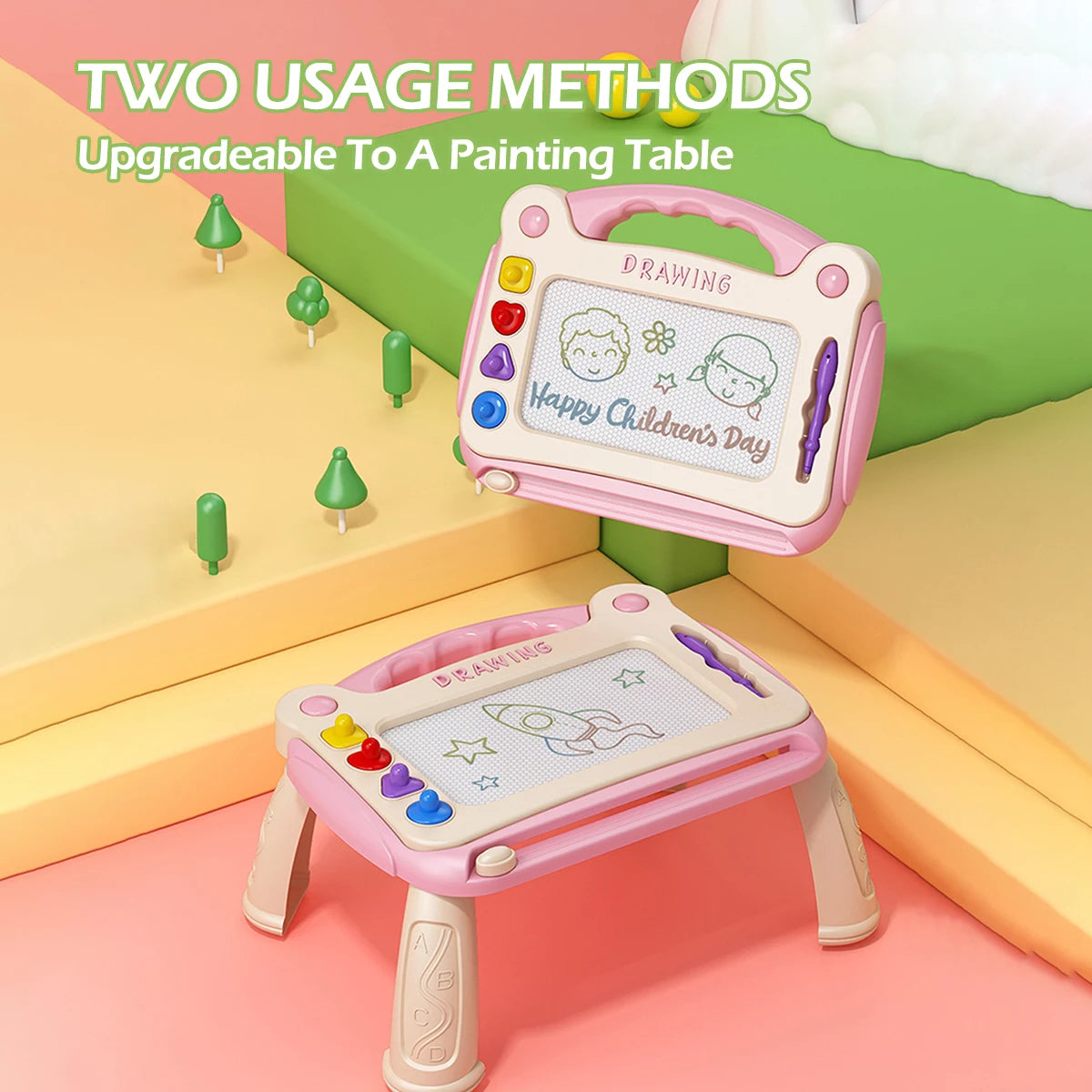 Children’s Magnetic Drawing Board – Color Writing and Graffiti Art Toy for Boys and Girls