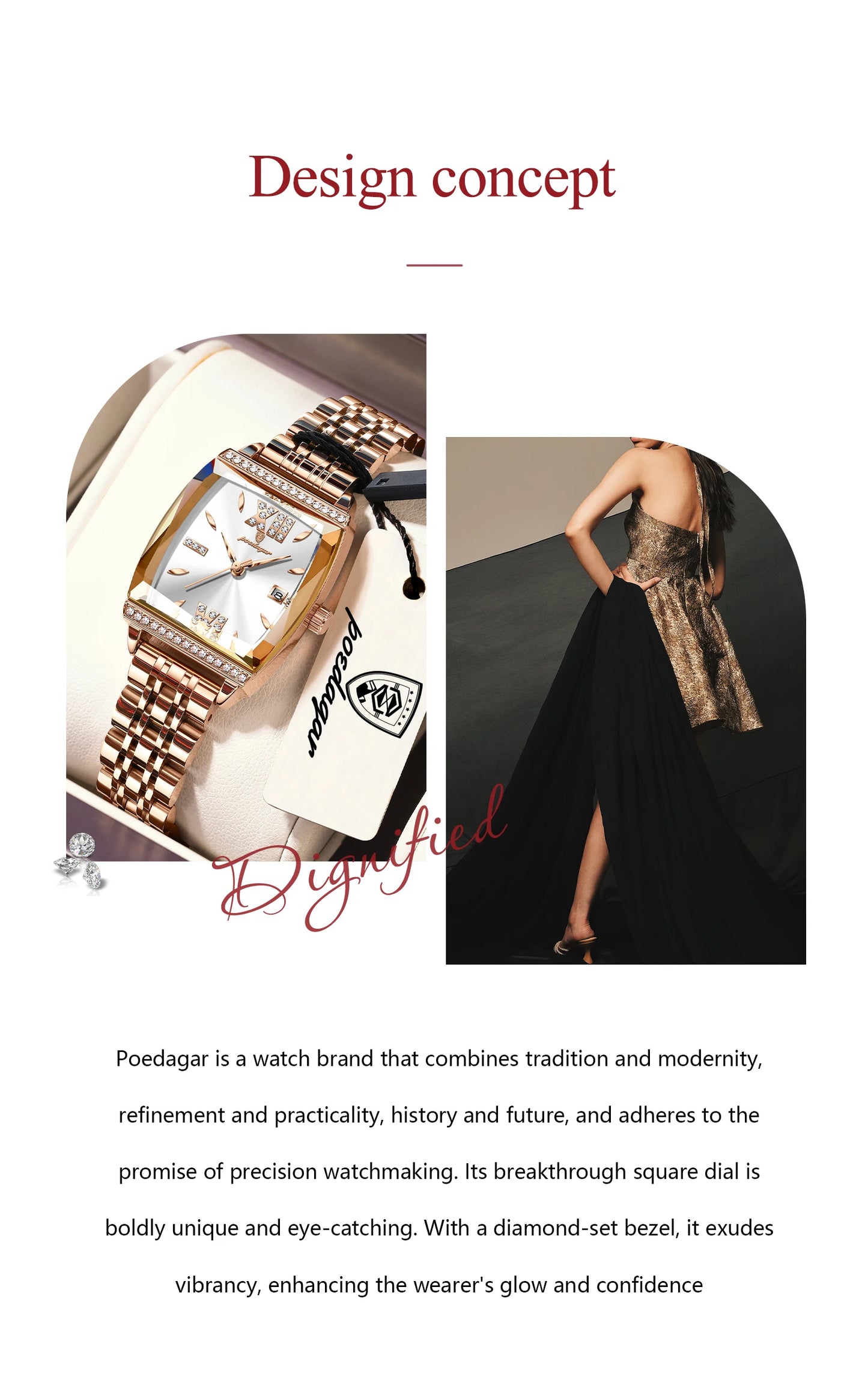 POEDAGAR Top Exquisite Woman Watches High Quality Date Fashion Waterproof Ladies Watch Stainless Steel Women's Quartz Wristwatch