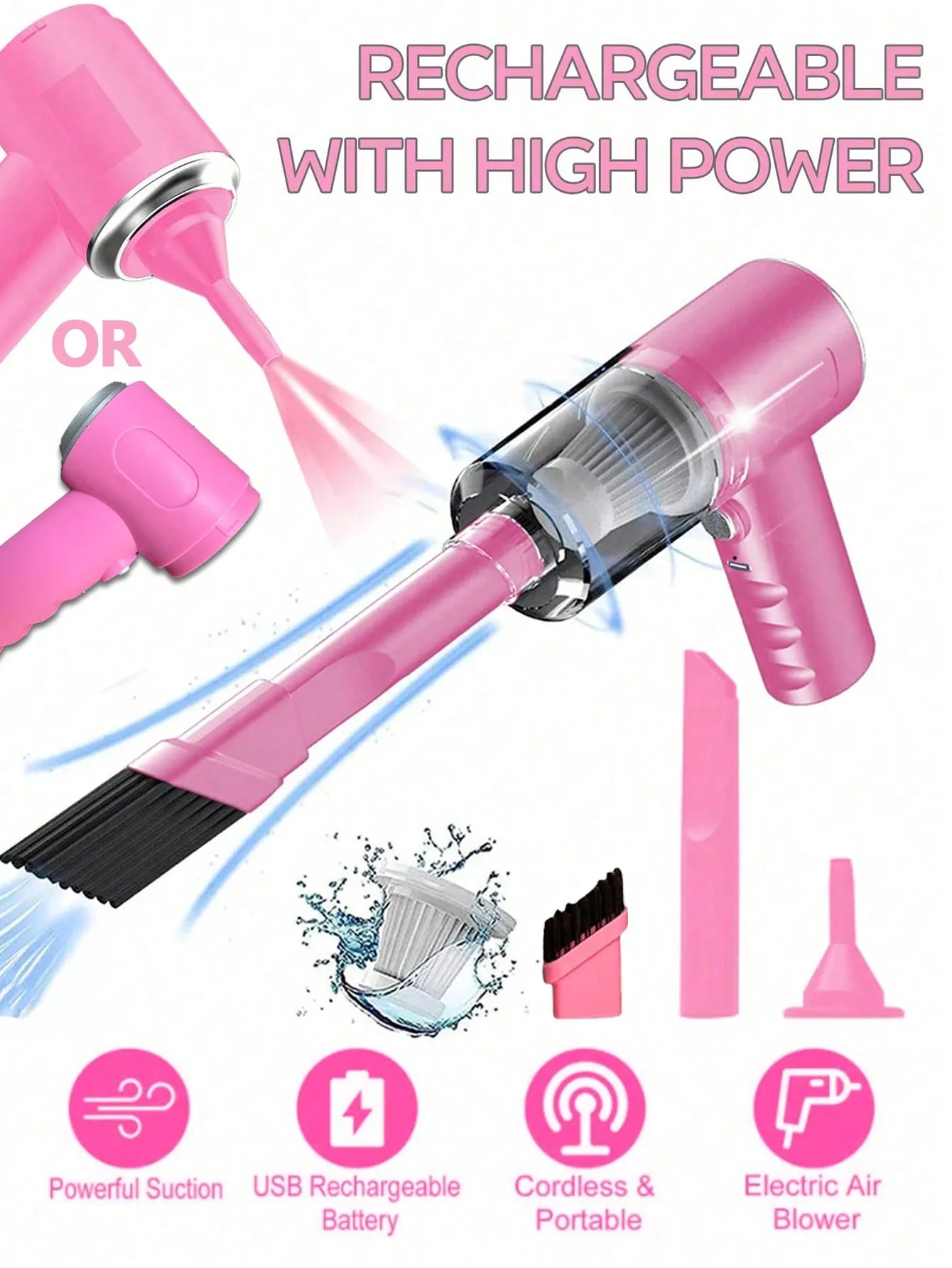 USB 3 In 1 Integrated Vacuum Cleaner