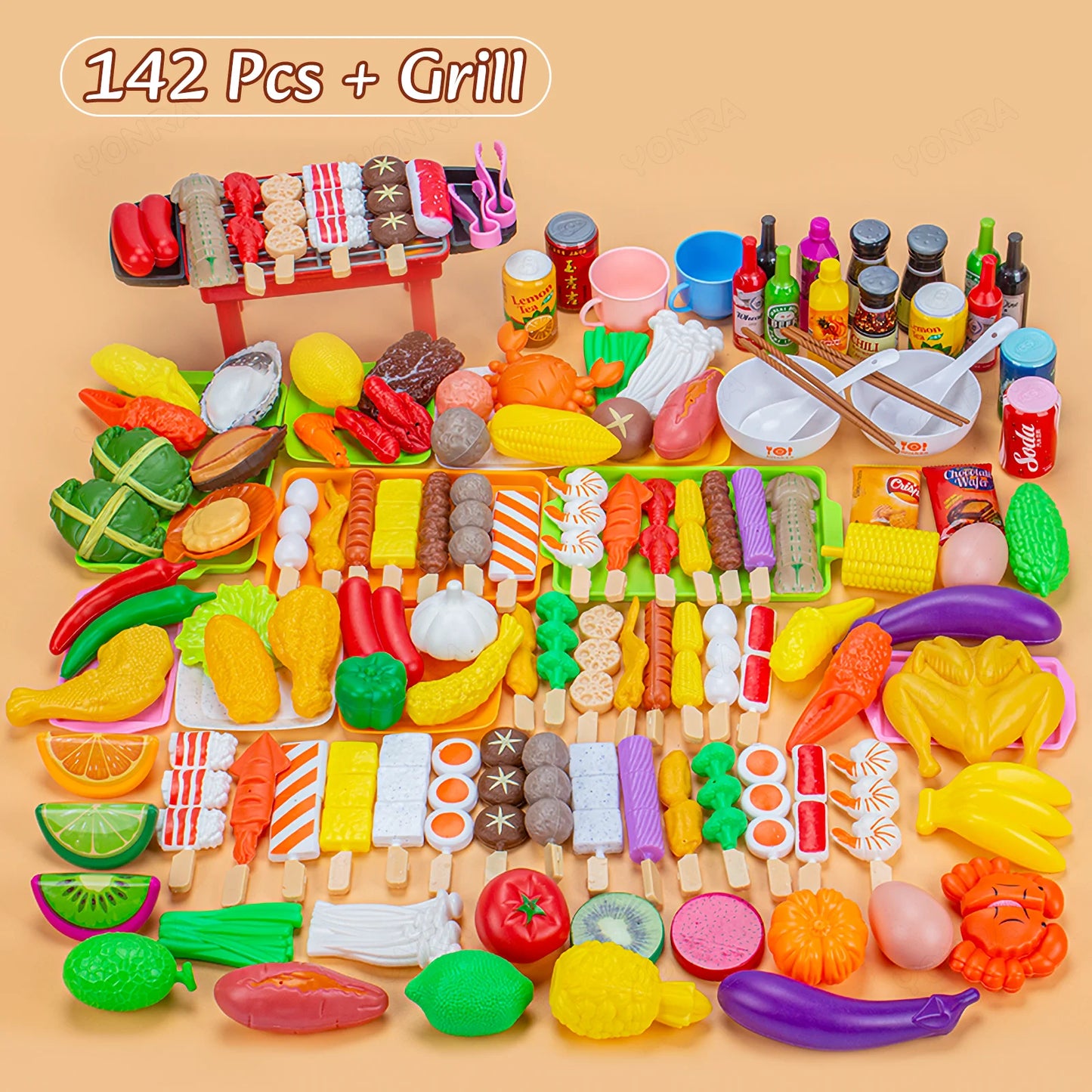 Kitchen Pretend Play Toys Barbecue Set
