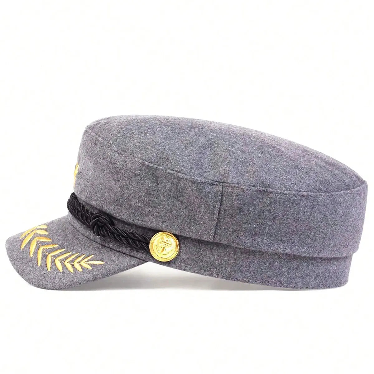 1piece Unisex Crown Wheat Embroidered Navy Cap Outdoor Sunscreen Leisure Hat Spring Autumn Travel Tourism Beach Vacation