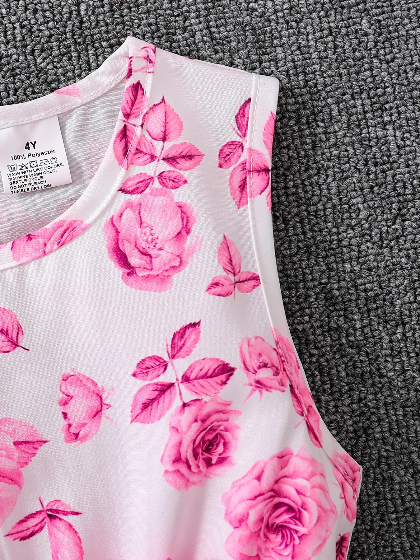 Pink Print Dress Set