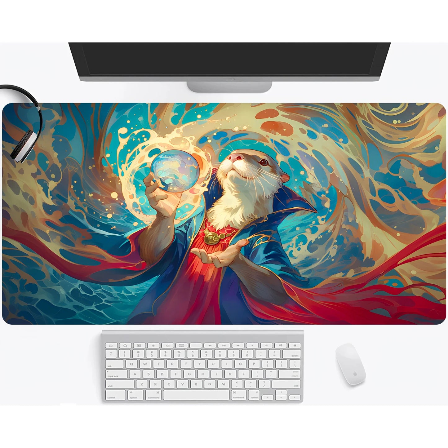 Magic playmat gathering gaming mats Frog Wizard theme anime desk mat Desk accessories 35X60cm mouse mat Raccoon tapete magic mtg