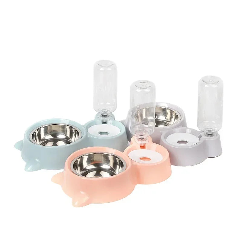 Automatic Silicone Water & Food Dispenser Bowls