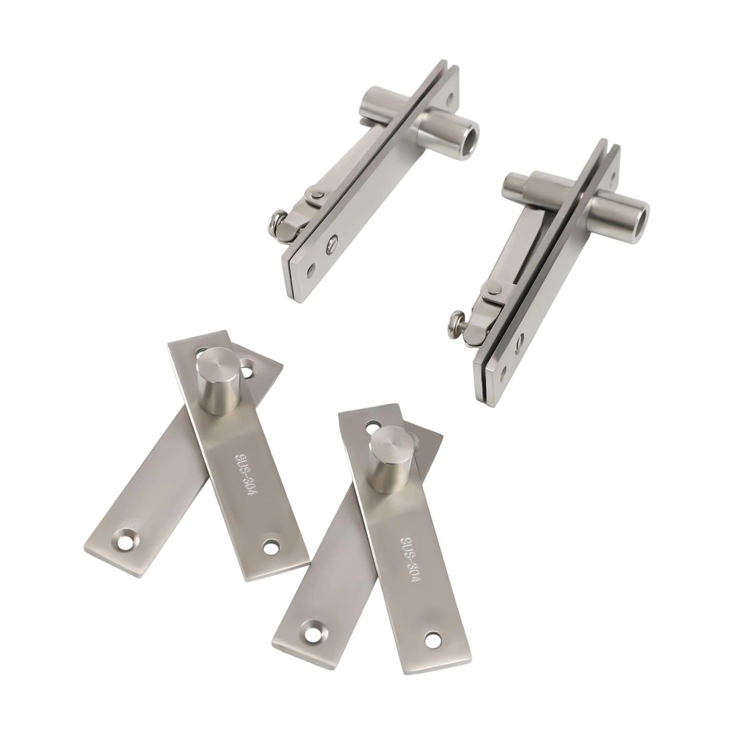 2 Sets Door Pivot Hinge Heavy Duty Hidden Bookcase Hinges Secret Door Hinges 360° Rotation Shaft