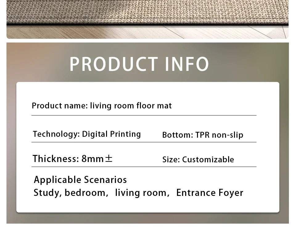 Kitchen Floor Mat Non-slip Carpet Anti-slip Wear-resistant Home Decor Long Rug