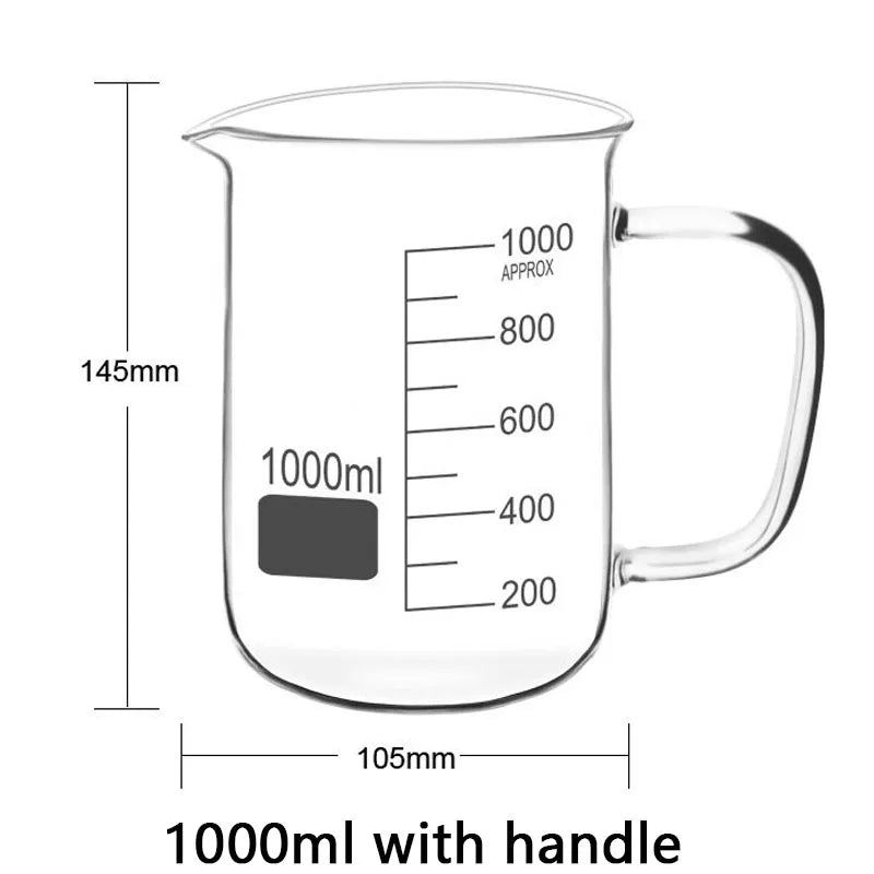 High Borosilicate Heat-resistant Glass Measuring Cup